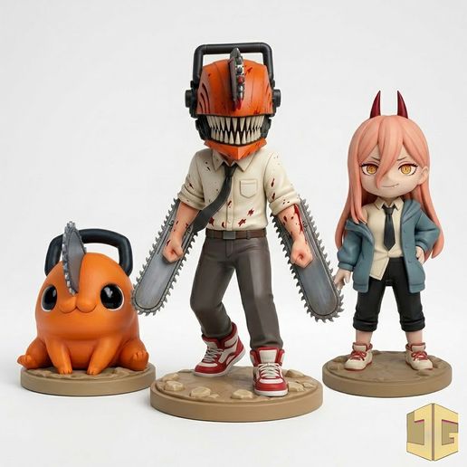 🪚 Chainsaw Man Triple Pack 01 - Denji + Pochita + Power