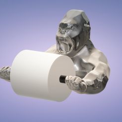 kong-1.jpg Archivo STL kong style orlinski portarrollos papel wc meme para ender 3・Modelo de impresora 3D para descargar