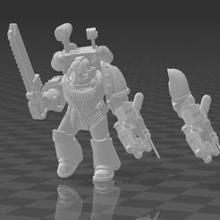 front.jpg Download free STL file Heresy Space Medic in MK4 Armour with Jump Pack • 3D print template, codewalrus