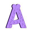 A.stl Alphabet for children. A B C D E