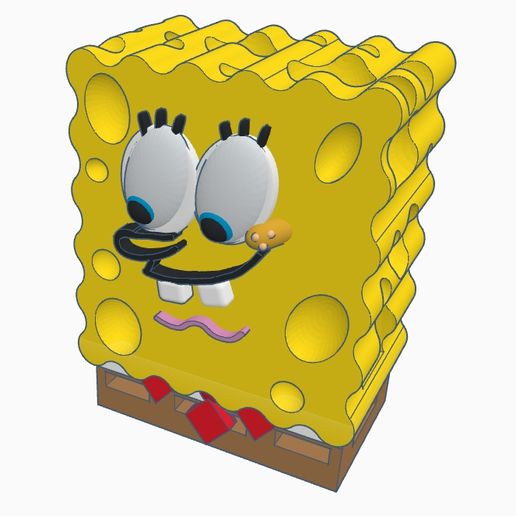 sasasasssss.jpg STL-Datei Der verrückte SpongeBob herunterladen • Modell zum 3D-Drucken, bionicfactory