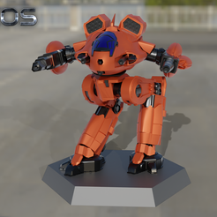Onyx-Tiger-dynamic-1-with-logo.png 3D-Datei Onyx Tiger - PWW - Schwerer Mech - Dynamische Pose・3D-druckbare Vorlage zum herunterladen