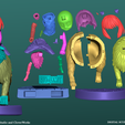 despiece-front-color.png STL file Anya y Bond fanart・3D printing model to download