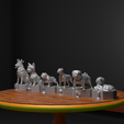 6c.png Dog Versus Cat Figure Chess Set Pet Character Chess Pieces