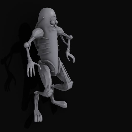 Pickle Rick 3D model