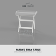 MARYD TRAY TABLE DOLLHOUSE MINIATURE 1:12 SCALE Table, Miniature IKEA-INSPIRED MARYD Tray table for 1:12 Dollhouse