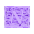 (N) 1 Piece.stl Rustic Picture Frame Alphabet