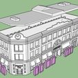 The Courtyard Assembly.JPG STL file PREMIUM N-Scale Building #1・3D printer design to download