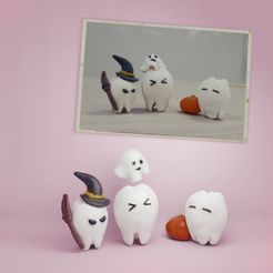 Tooth_Halloween011.jpg STL-Datei the Halloween of the teeths herunterladen • 3D-Drucker-Vorlage, MWopus