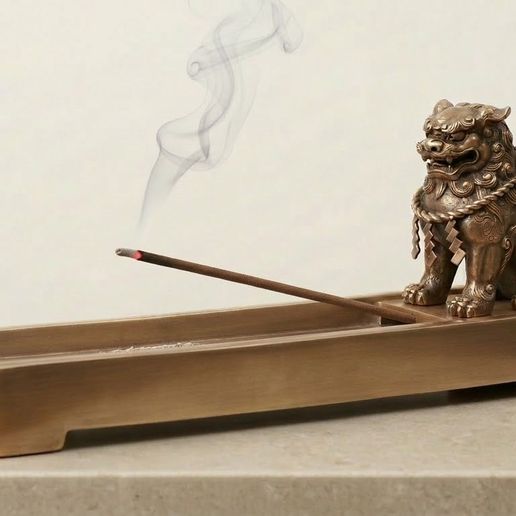Incensário Shisa — Leão Guardião Japonês
