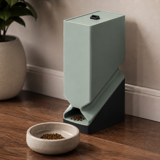 Minimalist Design Automatic Pet Feeder