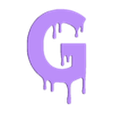 G.stl Spooky Blood Dripping Halloween Letter Set (3D Models and Source SVGs)