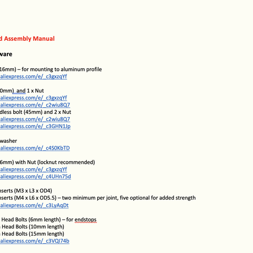 Parts-Required.png Sim Racing Keyboard Tray / Mount / Stand