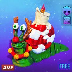 SnailChristmas_post_001.jpg SNAIL CHRISTMAS - FLEXI - ARTICULATED FIGURE, PRINT-IN-PLACE