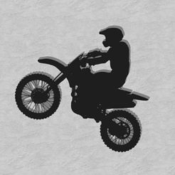 39.jpg Fichier STL Art mural Dirt Bike x2・Modèle pour impression 3D à télécharger