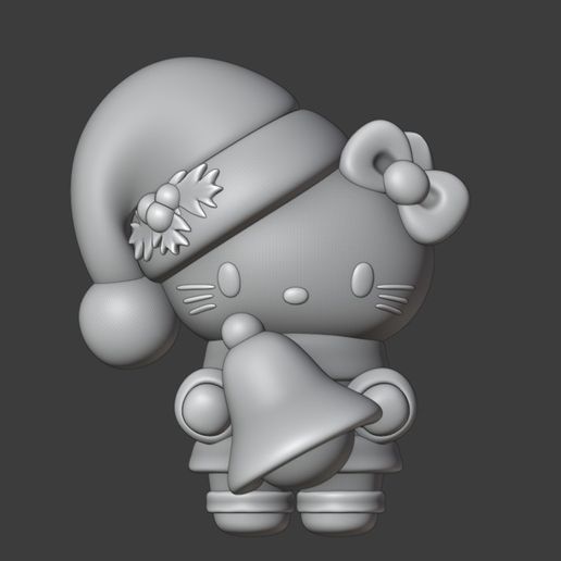 STL file Hello kitty Christmas 👋 ・3D printer model to download・Cults