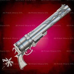 1.jpg Vincent valentine cerberus gun from Final Fantasy - Fan Art 3D print model