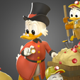 tbrender_014.png Ducks Tales diorama Scrooge Mc Duck Donald duck Huey Duey Luey