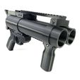 IMG_2793.jpg Tactical Double Barrel Airsoft Grenade Launcher For 40 mm Shell Quick Deploy Toy Weapon
