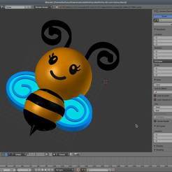 abelhinha.png Archivo 3D gratuito Abejita - Abelhinha・Idea de impresión 3D para descargar