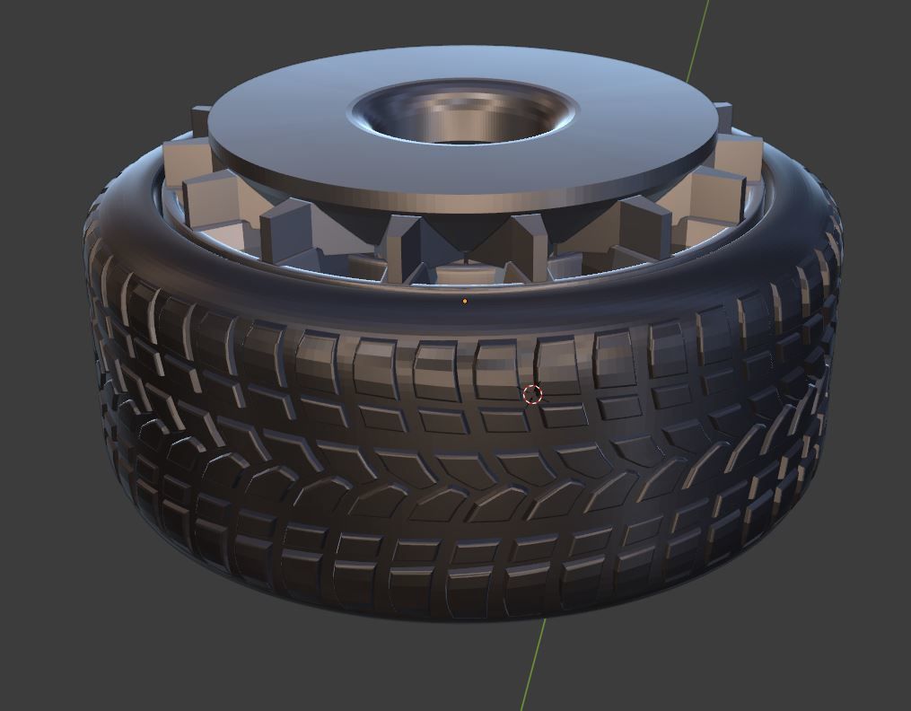 r3.JPG Download free file Turbofan style wheel and Tires for diecast and RC model 1/64 1/43 1/24 1/18 • 3D printable model, BlackBox