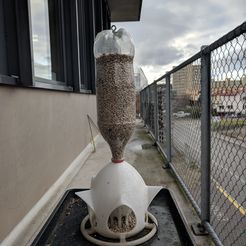 IMG_20181206_145438.jpg Free STL file Bird feeder for PET Bottle, Bird House 2.0・Model to download and 3D print