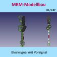 Blocksignal-mit-Vorsignal.jpg BLOQUE SEÑAL CON PRESEÑAL DB - KIT H0