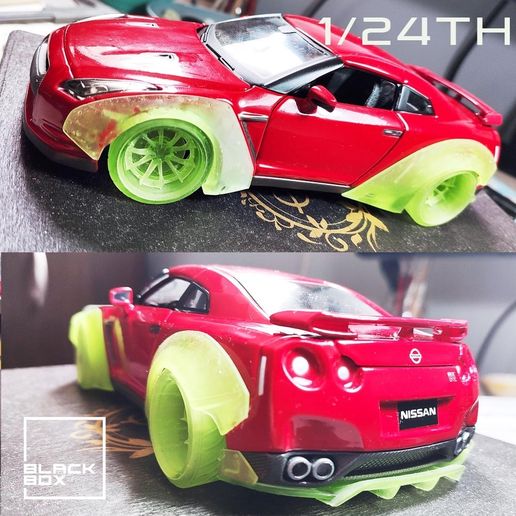 a0.jpg 3D file Widebody Set for GTR R35 Diecast models and RC・3D printable model to download, BlackBox