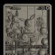 face_grey_0001.jpg ⚪Eevee⚪ Twilight Masquerade - 3D Pokemon Card