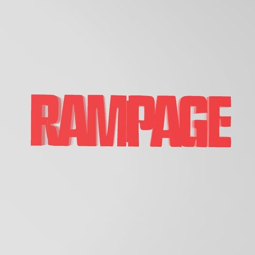 RAMPAGE LOGO 3D model