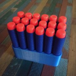 IMG_20180111_150313_HHT.jpg Free STL file Nerf Darts Stand Holder・3D printing model to download