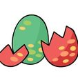 Huevos.jpg cookie cutter - Eggs Dinosaur