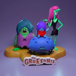 TG_1.jpg 3D file The Gruesomes - The Flintstones Friends・Design to download and 3D print, ilustrartuel