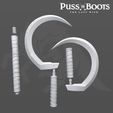 2.jpg ARTICULATED DEATH WOLF SICKLE (scythe) PUSS IN BOOTS 2 the last wish for cosplay 3d model