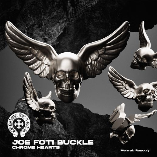 🥰 Chrome Hearts Inspired Joe Foti Winged Mahalia Pure Buckle STL