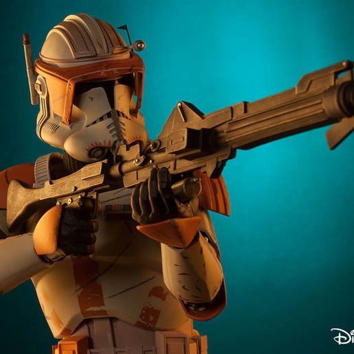 ⭐ Sideshow Star Wars Clone Commander Cody style rifle harpoon ...