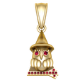 render-1.png Colgante imprimible en 3D de búho con sombrero de mago