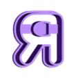 R (1).stl Alphabet Cookie Cutter - Alphabet Alphabet Cookie Cutter