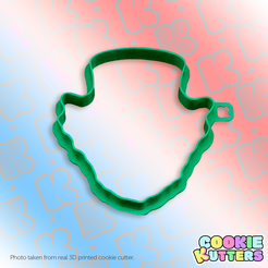 908_cutter.png STL file UNCLE SAM COOKIE CUTTER MOLD・Design to download and 3D print