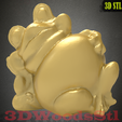 1.png Frog stl,3D stl model relief wall decor, CNC Router Engraver, Artcam, Aspire, CNC files