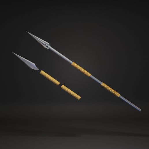 3D file Vibranium Spear - Black Panther・3D print model to download・Cults