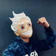 z6193638176367_cbe5cc880e59cd63949d0d6a2b817d2f.jpg Luffy Gear 5 Head Mask Wearable - One Piece Cosplay
