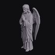 Praying_Satan_0015.jpg Winged Angel Praying In Draped Robes