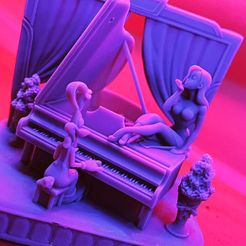 B3C13242-13A6-4131-ADEF-C616AD547222.jpg STL file Roger & Jessica Rabbit in love・3D printing template to download