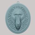 b_153.jpg Baboon Animal Necklace Baboon Animal Pendant for CNC Router Laser & 3D Printer