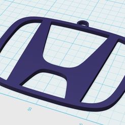hondalogo.png Бесплатный 3D файл Honda・3D-печатный объект для загрузки