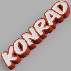 LED_-_KONRAD_2023-Mar-14_01-10-17AM-000_CustomizedView1358835403.jpg Archivo 3D NAMELED KONRAD - LÁMPARA LED CON NOMBRE・Plan para descargar y imprimir en 3D