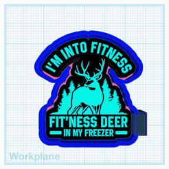 Fit'ness-deer.png STL file Fit'ness deer・3D printable design to download