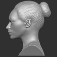 4.jpg Beautiful brunette woman bust ready for full color 3D printing TYPE 9