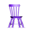 chaise 3.obj chaise en bois classic solid